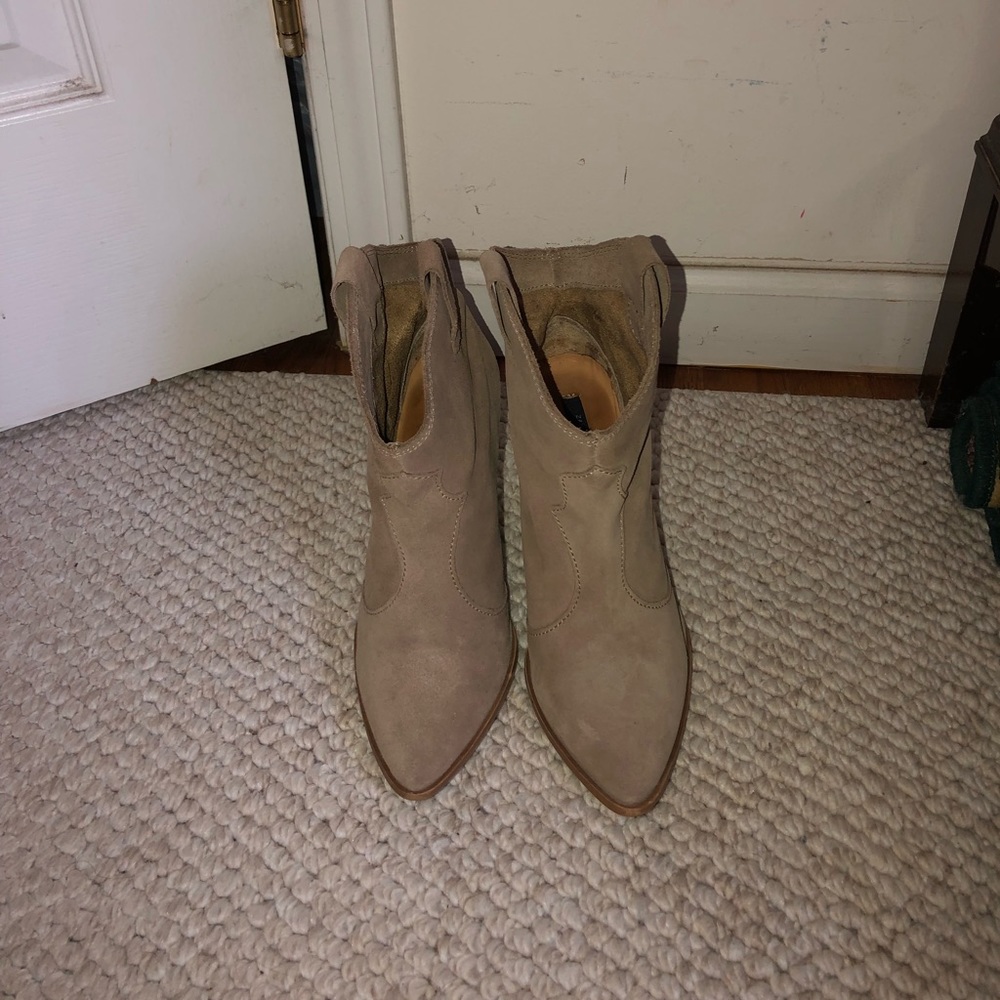 Zara Woman Suede Boots/Booties